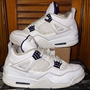 Size 9.5 - Jordan 4 Purple Metallic